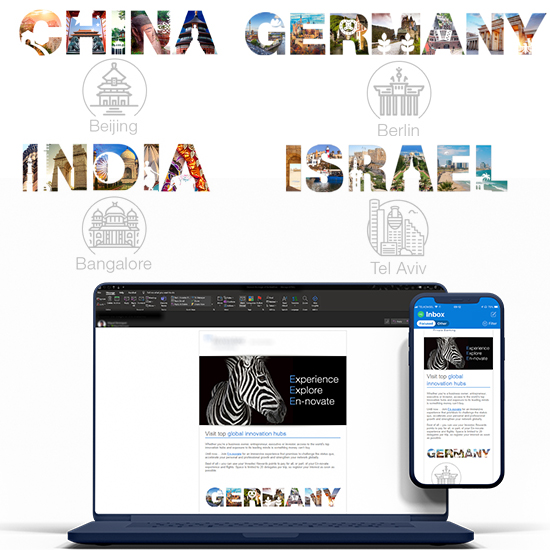 Ennovate Client trips invite - webpage